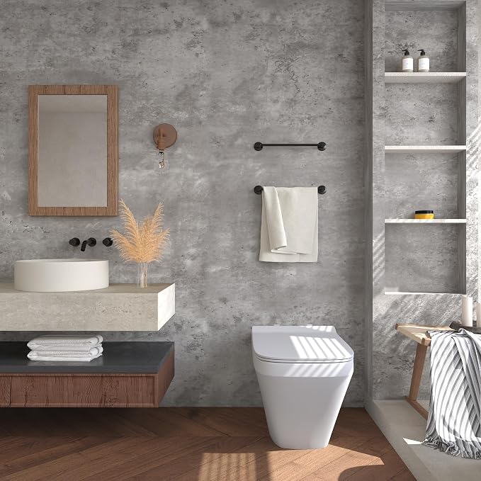 3yecao 16"×354" 3D Grey Concrete Cement Wallpaper Peel and Stick Faux Light Grey Concrete Contact Paper Vinyl Stained Matte Texture Adhesive Removable Gray Wallpaper for Bathroom Garage Living Room