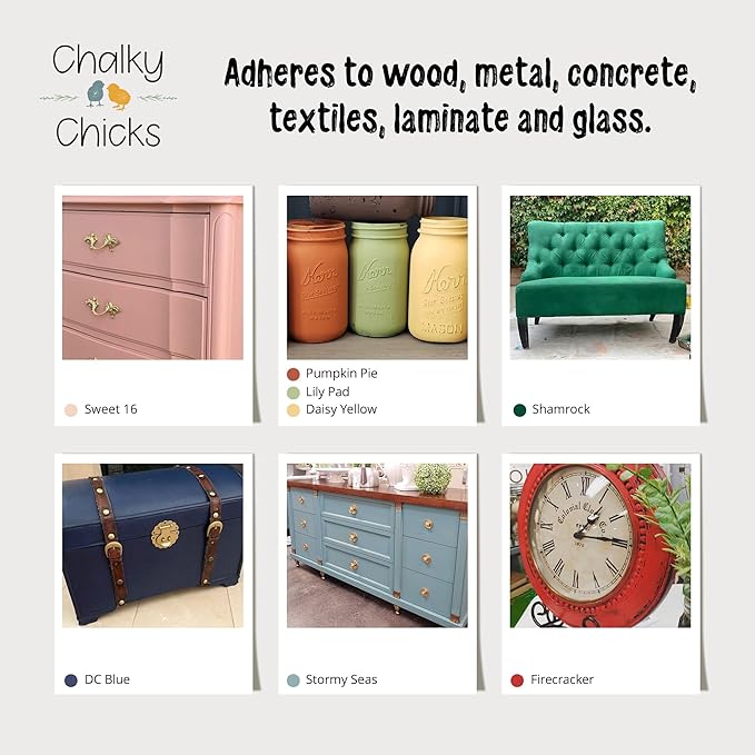 Chalky Chicks 16 Fl Oz Matte Olive Wood (Taupe) Chalk Paint for Furniture Without Sanding - No Prep Furniture Paint No Sanding All in One for Crafts, Wood, Walls, Cabinet, Metal, Dresser, Farmhouse