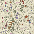 JiffDiff Floral Wallpaper Peel and Stick- 1181" x 17.3" Farm Floral Wall Paper, Wildwood Daisy Self Adhesive Stick On Wallpaper Removable Contact Paper