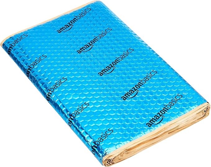 Amazon Basics Car Sound Deadening Mat, 18" x 32", 9-Piece, Noise and Heat Insulation, Vibration Dampening, 0.08-inch Thick
