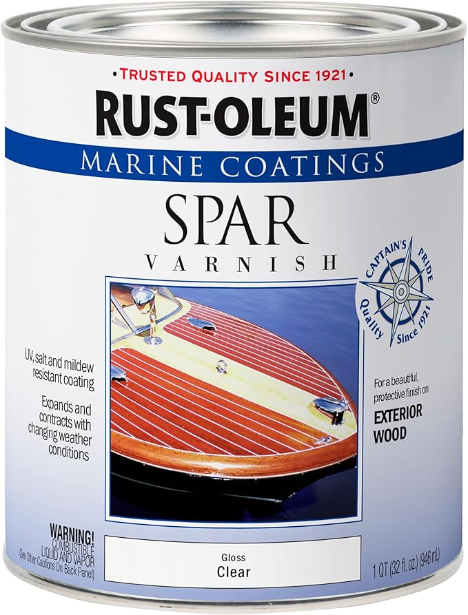 Rust-Oleum 207008 Marine Spar Varnish, Quart