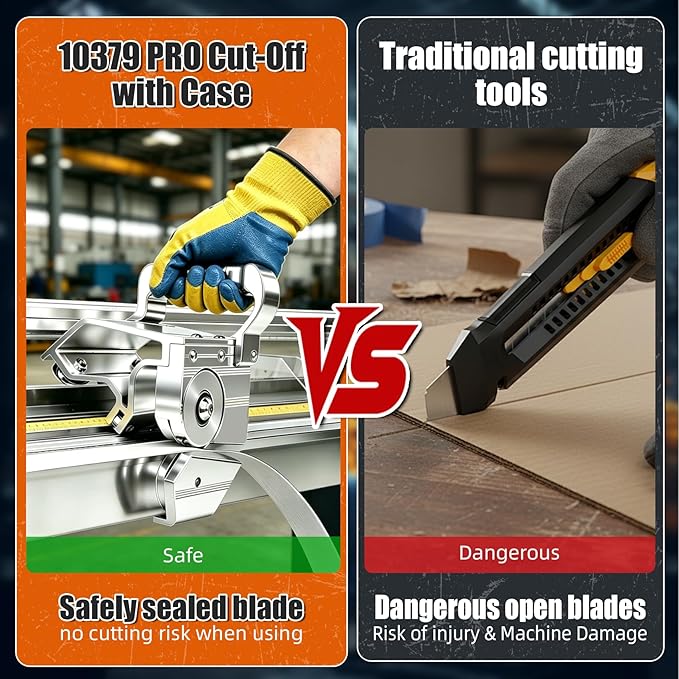 10379 PRO Cut-Off Tool with Case, On-Brake Cutter Compatible with PRO 14 HD & PRO 19, for Roofing, Siding & Sheet Metal Work
