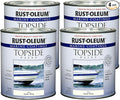 Rust-Oleum 207001-4PK Marine Coatings Topside Paint, Quart, Oyster White, 4 Pack