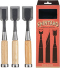 Authentic Japanese Chisel Set of 3 Pieces, 30mm,36mm,42mm (30mm-36mm-42mm)