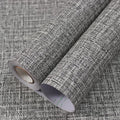 WADILE Grasscloth Peel and Stick Wallpaper 15.7in x 78.7in, Textured Contact Paper for Cabinets, Faux Linen Wall Paper Pull and Stick, Fabric Vinyl Wallpaper Self Adhesive Dark Gray | Textured contact paper, Faux linen, Vinyl material, Cabinets, Self a...