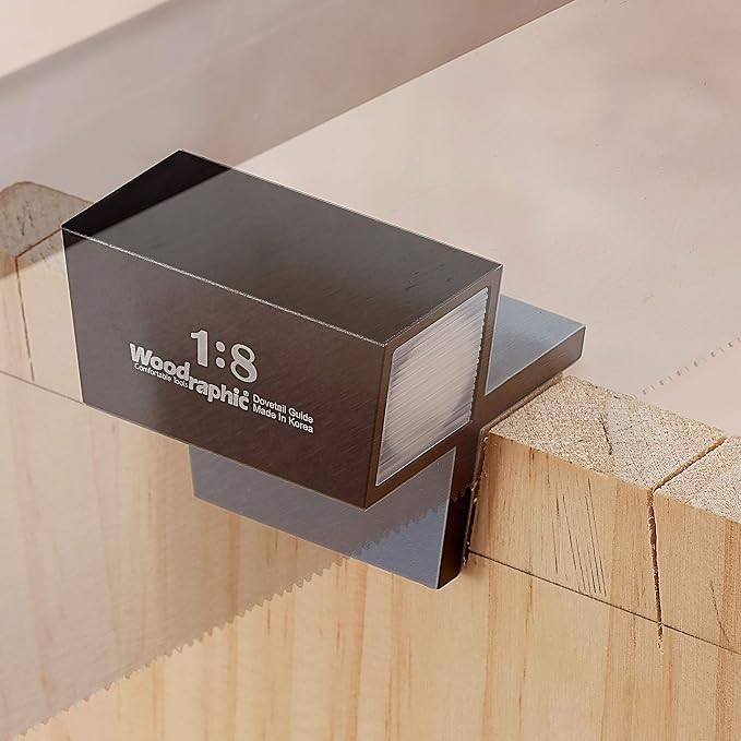 Dovetail Saw Guide Set – 1:8 & 45°/90° Magnetic Layout Tool for Joinery in Hardwood and Framing – CNC Aluminum Precision Marker for Woodworking Projects