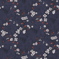Floral Peel and Stick Wallpaper Flower Tree Contact Paper A Set of 17.5"x300" Self Adhesive Removable Modern Dark Blue Wall Paper Decorative Wall Covering Countertop Vinyl Film Roll