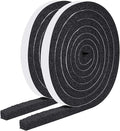 MAGZO Weather Stripping Door Seal 1/2 Inch W X 1/2 Inch T,Strong Adhesion and High Resilience Air Conditioner Foam Insulation for Doors, Total Length 13 Feet (6.5 ft x 2 Rolls)