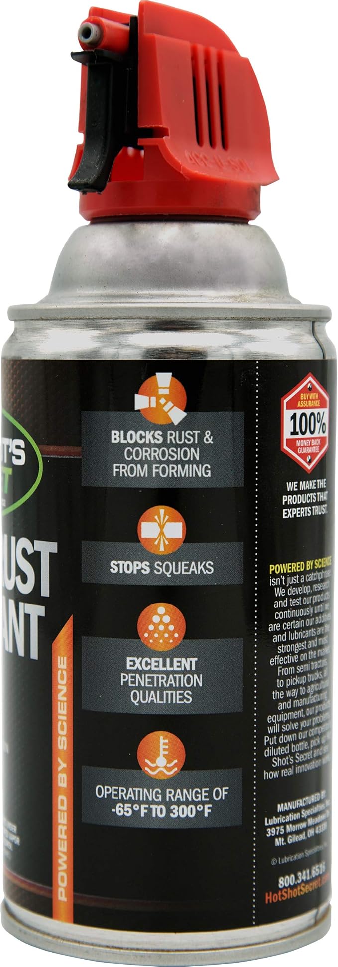 Hot Shot’s Secret Never Rust 9 oz – Anti-Rust Lubricant Spray, Penetrating Oil & Corrosion Protection