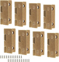 8pcs 1 Inch Brass Hinges, Mini Butt Hinges Cabinet Door Hinge, Box Hinge for Jewelry, Wooden Box, Small Cupboard Furniture (Bronze)