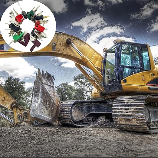39 Heavy Equipment Keys Master Set, Construction Machine Operator Ignition Key Set for Caterpillar Bobcat JD Case JLG JCB Volvo Hyster Ford New Holland Yanmar Takeuchi Kubota Komatsu Toyota Hitachi