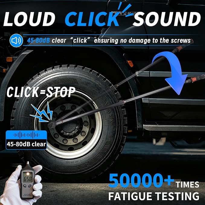 Torque Wrench 1-Inch Drive Dual Range Scales 200-1500ft.lb/271.0-2032.5Nm | ±3% Precision, 24 Tooth Dual-direction Torque Wrenches for Wind Turbines Dockyards Car Truck Repair