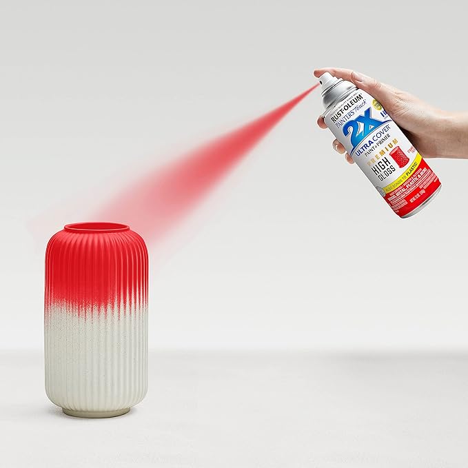 Rust-Oleum 331180 Painter's Touch 2X Ultra Cover Spray Paint, 12 oz, High Gloss Strawberry Fields