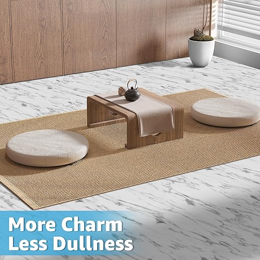 Art3d Peel and Stick Floor Tile, 10-Pack 12 x 12in. Covers 10 Sq.ft, Waterproof Vinyl Flooring Tiles Self Adhesive for Kitchen, Bathroom & Bedroom - Gray Marble