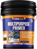 Everbond Multipurpose Primer - Primer for Roof Coatings - Use on EPDM Rubber, Wood, Fiberglass, Concrete, and Metal Surfaces - Easy to Apply on RVs, Campers, and Trailers - 4.75 Gallons