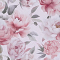 Light Large Floral Peel and Stick Wallpaper 17.5" x 118",Pink/White | Self Adhesive/Removable/Waterproof/Thick Vinyl Contact Paper for Bathroom Bedroom Shelf Cabinet Drawer,Prepasted,Easy Peel
