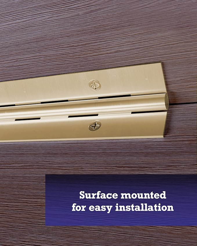 Hardware Essentials 851064 Continuous Pin 24" x 1-1/2" Brass