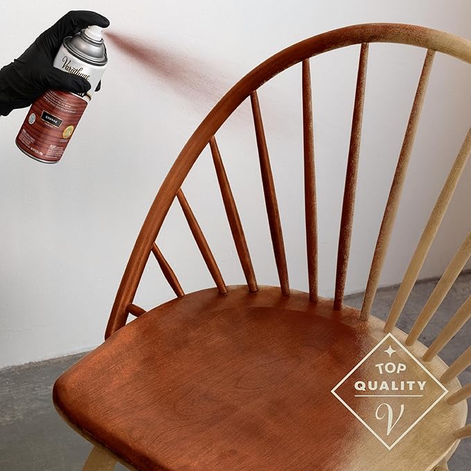 Varathane Premium Fast Dry Wood Stain Spray | 1 Hour Dry Time | 1 Coat Color | Interior Wood Stain | Furniture, Cabinets, Doors, Trim | 10.25 oz | 6 Pack | Cognac