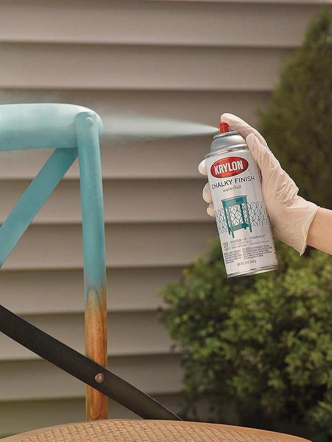 Krylon CHK-4118 Chalky Finish Aerosol Spray Paint, 11.5 oz, Natural