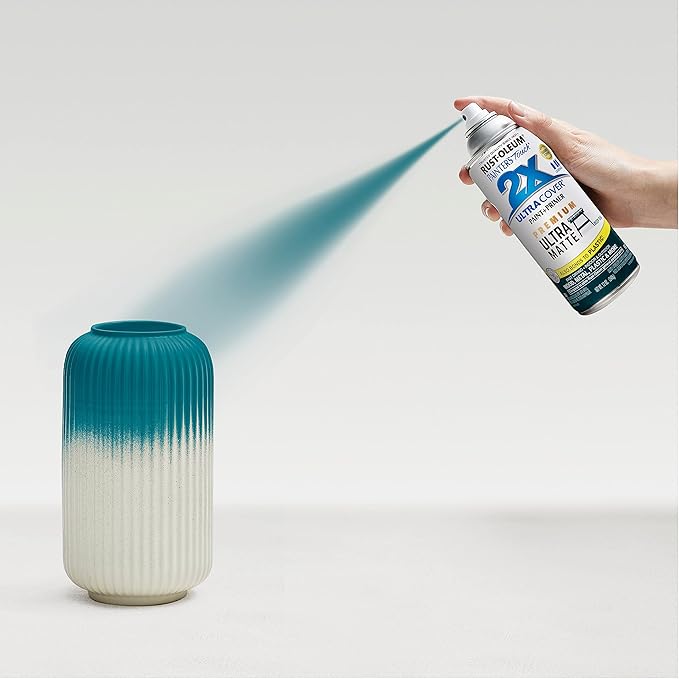 Rust-Oleum 331185 Painter's Touch 2X Ultra Cover Spray Paint, 12 oz, Ultra Matte Deep Teal (Pack of 4)