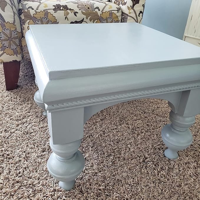 Chalky Chicks 32 Fl Oz Matte Overcast (Blue Gray) Chalk Paint for Furniture Without Sanding, No Prep Furniture Paint No Sanding All in One for Crafts, Wood, Walls, Cabinet, Metal, Dresser, Farmhouse