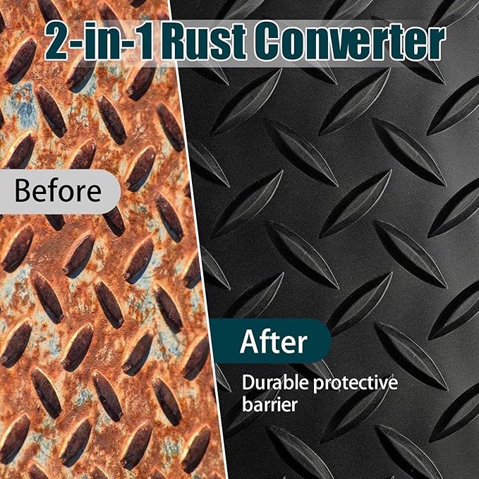 2-in-1 Rust Converter & Metal Primer, Stops Rust,Rust Inhibitor Paint for Metal, Rust Conversion Paint, Heat-Resistant Anti Rust Coating for Car, Marine, Industrial, Chassis, Long-Lasting (35 oz)