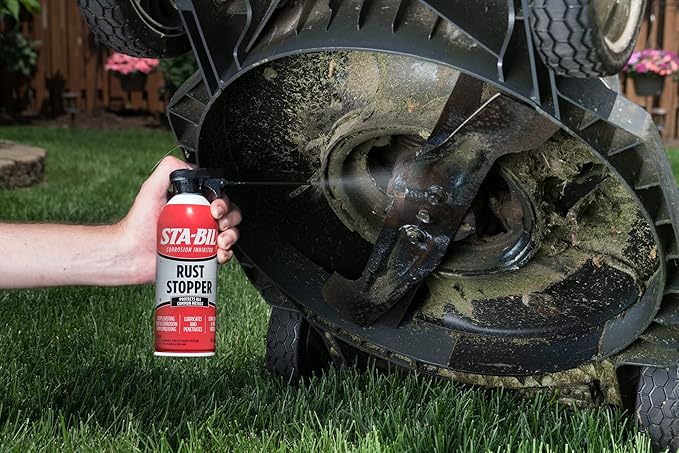 STA-BIL Rust Stopper - Anti-Corrosion Spray and Antirust Lubricant - Prevents Car Rust, Protects Battery Terminals, Stops Existing Rust, Rust Preventative Coating - 13 Oz (22003)