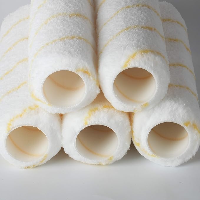 Bates- Paint Roller Covers, 1/2" x 9" Roller Covers, Pack of 5, Covers for Paint Rollers, Naps for Paint Roller Brush, Roller Naps, House Painting Supplies, Nap for Roller Frame