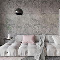 Wall Paper Peel and Stick Modern Grey Concrete Textured Wallpaper Extra Wide Industrial Cement Wallpaper 24"x591" Rust Wall Sticker Vinyl Wrap Cement Vinyl for Bedroom Bathroom Living Room Walls