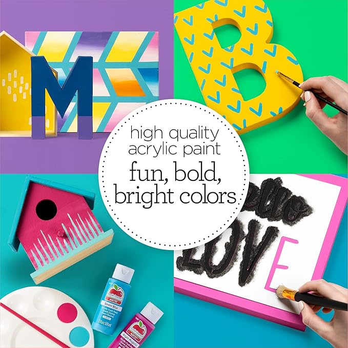 Apple Barrel Acrylic Paint in Assorted Colors (2 oz), 20773, English Navy
