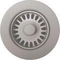 BLANCO, Concrete Gray 442758 SILGRANIT-Matched Kitchen Drain Basket Strainer, 3.5"