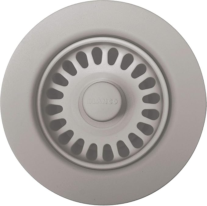 BLANCO, Concrete Gray 442758 SILGRANIT-Matched Kitchen Drain Basket Strainer, 3.5"