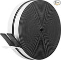 Self Adhesive Foam Tape Weatherstrip 1/2In x 1/4In x 52Ft High Density Foam Insulation Strips Foam Seal Weather Stripping with Strong Adhesive for Door and Window Sound Isolation Soundproofing