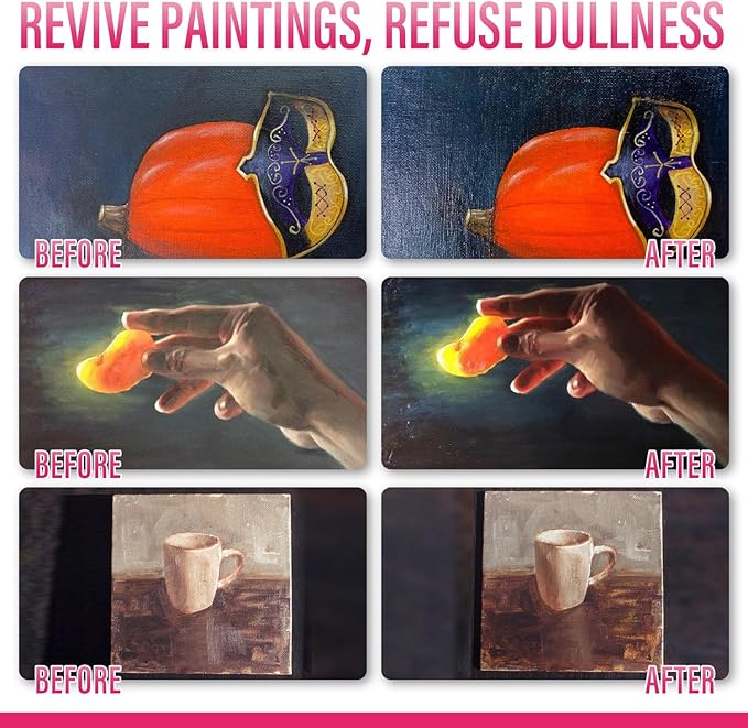 Satin Varnish for Acrylic Painting, Satin & Semi-Gloss Acrylic Varnish, Non-Yellowing, Non-Toxic, Anti-Crazing, Satin Finish, Clear Coat for Artwork, for Pro, Hobby Artists