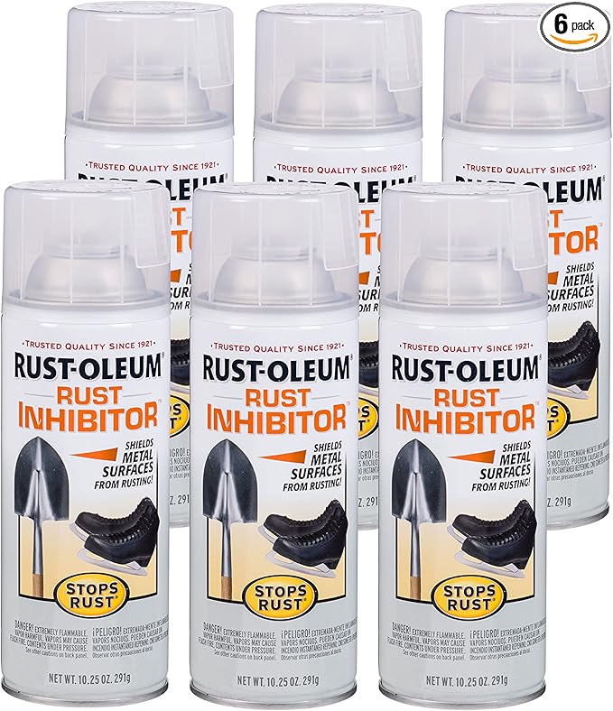 Rust-Oleum 224284-6PK Stops Rust Rust Inhibitor Spray, 10.25 oz, 6 Pack