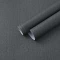 Heroad Grey Peel and Stick Wallpaper Modern Contact Paper Dark Grey and Black Wall Paper Renter Friendly Removable Vinyl Self-Adhesive Waterproof for Bathroom Bedroom Cabinet and Drawer 15.7" x 393"