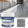 Epoxy Colored Sand Floor Paint, High-Gloss Self-Leveling Epoxy Coating for Interior & Exterior Surfaces, Wear-Resistant & Non-Slip Marble Effect Finish, 35oz (1KG), Sesame Gray
