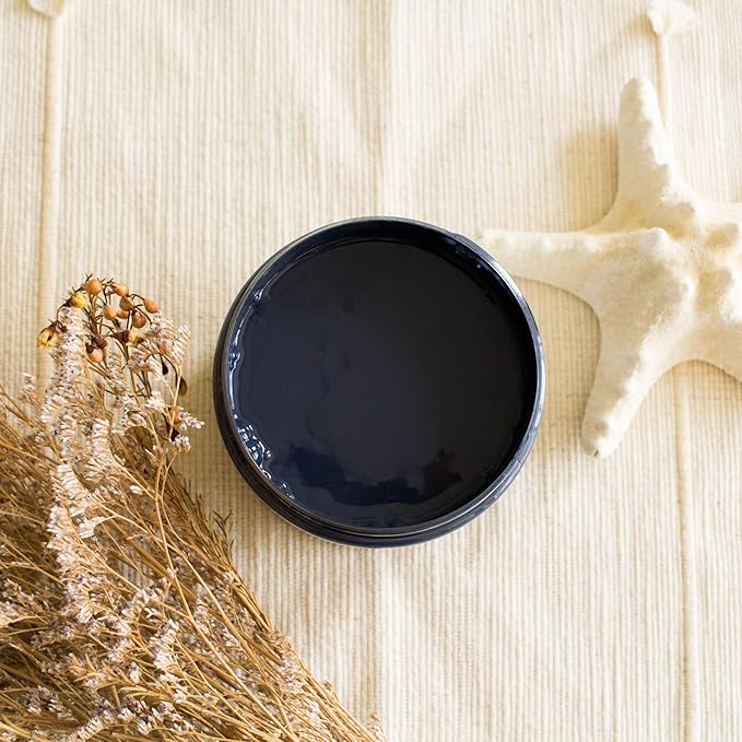 Dixie Belle Silk All-in-One Mineral Paint - Deep Sea (4oz) - Blue Black Water Based Built-In Primer + Topcoat for Wood + Metal - Durable Furniture Paint - Low Reflective Finish