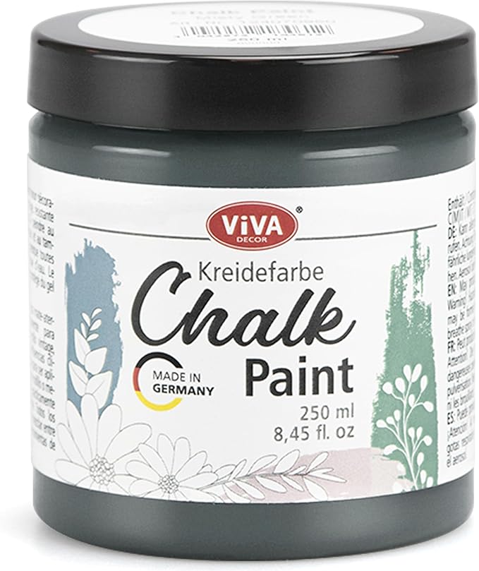 Viva Decor Chalk Paint (Midnight Sky) 8.45oz - Featuring a Chalky & Matte Finish, this paint is perfect for crafting Shabby Chic & Vintage looks on wood furniture and decor pieces