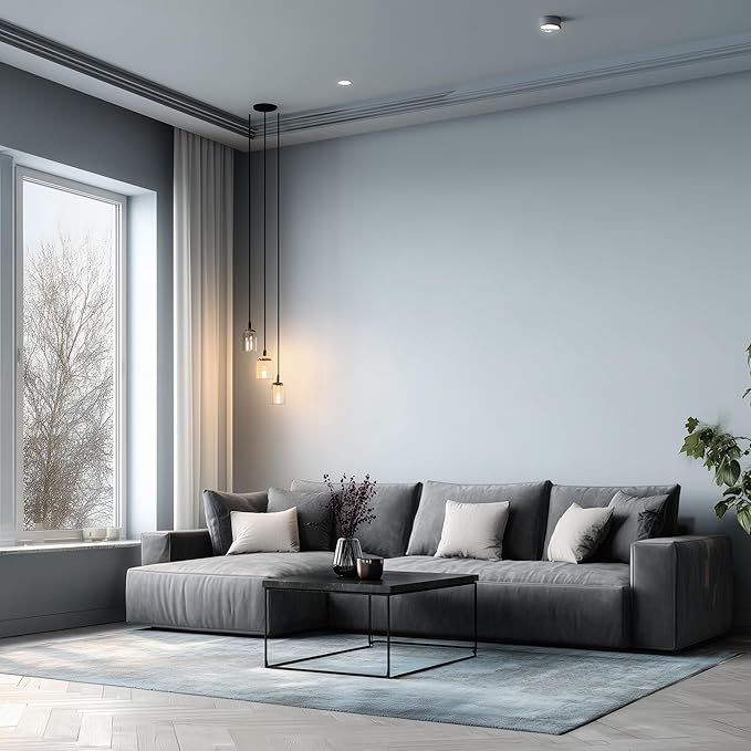 EVOLVE Paint & Primer: Environment-friendly, Low Sheen with One-coat Coverage for Interior & Exterior surfaces (Pebble Gray, 5-Gallon)