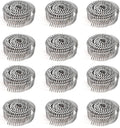 3600 Count Siding Nails, 15-Degree 1-1/4 Inch *.092 Wire Collated Coil Ring Shank Nails, Full Round Head Hot-Dipped Galvanized Siding Nailer Attachment Replacement Parts