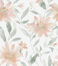 Light Color Floral Pink Flower Peel and Stick Wallpaper 17.5''x393'' | Self Adhesive/Removable/Waterproof/Thick Vinyl Contact Paper for Bathroom Bedroom Shelf Cabinet Drawer,Prepasted,Easy Peel