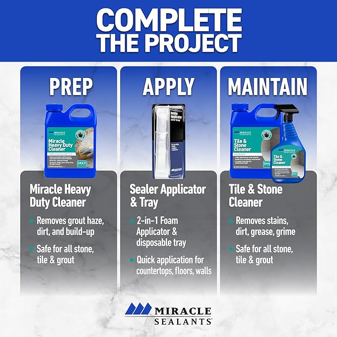 Miracle Sealants Sealer Applicator & Tray for Tile, Stone & Grout Sealers (Pack of 8)
