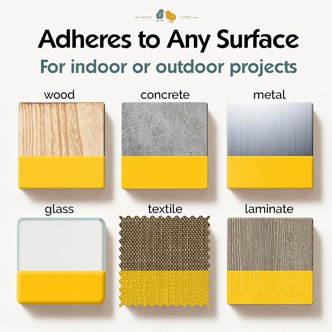Chalky Chicks 4 Fl Oz Matte Bees Knees (Yellow) Chalk Paint for Furniture Without Sanding - No Prep Furniture Paint No Sanding All in One for Crafts, Wood, Walls, Cabinet, Metal, Dresser, Farmhouse