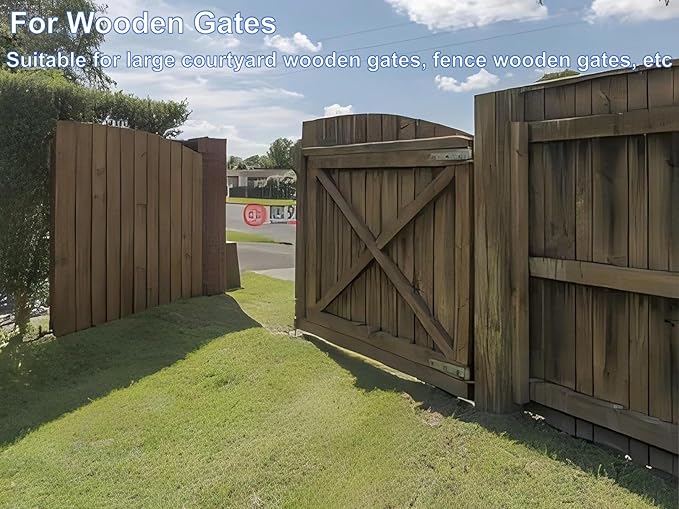 Heavy Duty Gate Hinges,7in Bolted or Welded On Large Wood/Metal Gates, 1100lbs Max Load,Roller Bearing Hinges，90° Smooth Opening Inward or Outward for Fences, Yard,Barn, Shed,Driveway Gate,2pack