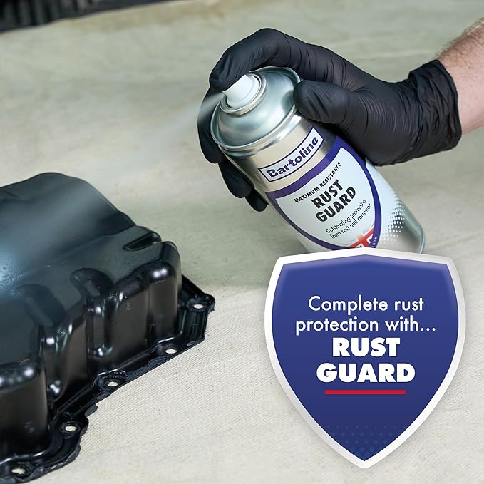 Bartoline Rust Guard Spray, 13.5 oz [3 Pack] - Satin Finish Rust Protection for Metal, Tools, Vehicles, Gates & Outdoor Equipment Weather & UV Resistant - 400 ml