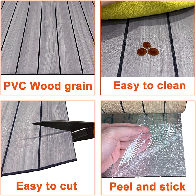 YU LI 3DH Peel and Stick PVC Slat Wall Panel 236"x15.75" Self-Adhesive Thick Faux Grey Wood Grain Wallpaper Panel 3D Soundproof Wall Panels for Walls & Ceilings