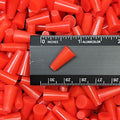 High Temp Masking Supply .187" x .343" (3/16 x 11/32) Silicone Rubber Plugs - Tapered Stoppers for Powder Coating, Painting, Automotive, Crafts, DIY - Non-Toxic, Flexible, Reusable STP103 (250 Pack)