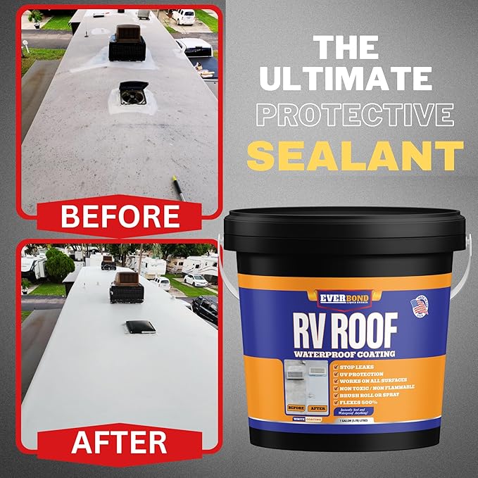 Everbond RV Roof Coating 4 Gallon Kit
