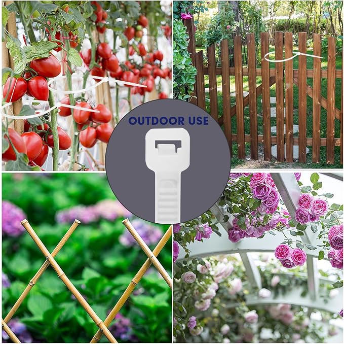 Zip Ties, RAZCC 1200pcs White Cable Zip Ties 16 Inch, Heavy Duty Plastic Wire Ties with 70lb Tensile Strength, Self-Locking White Nylon Tie Wraps for Indoor and Outdoor